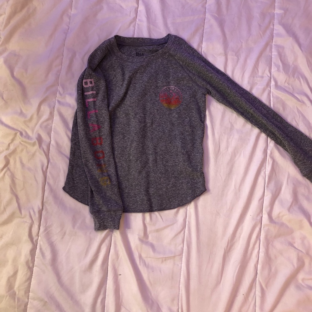 Gray billabong Long sleeve